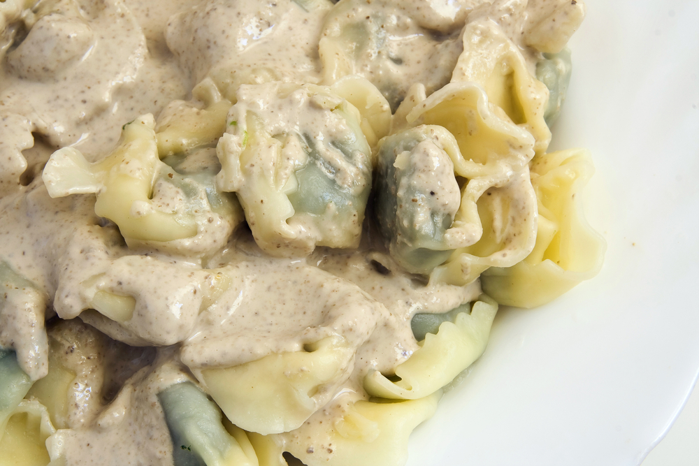 pansotti with walnut sauce