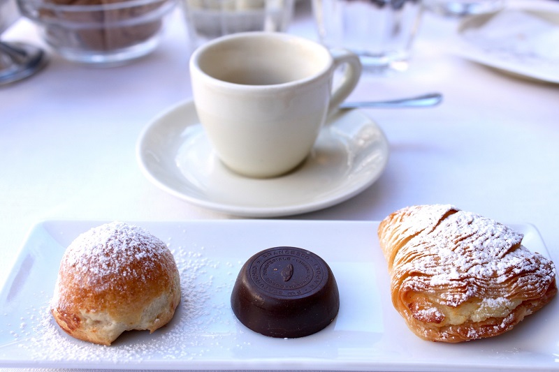 Table with coffee and cakes